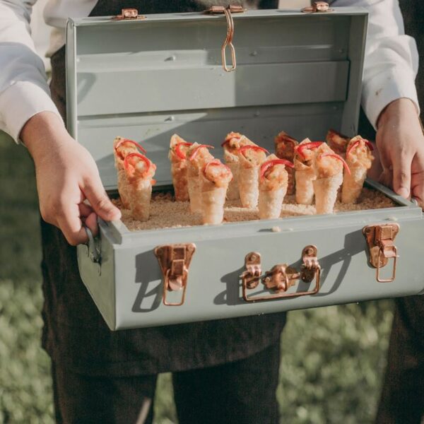 shrimp snacks for a rrecption wedding in puerto vallarta