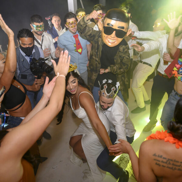 a real party in a wedding night in puerto vallarta